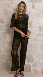 Santana Lace T Shirt Black