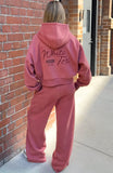 Studio 17 Willa Boxy Zip Front Hoodie Dusty Plum