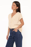 Mariana Knit Vest Lemon