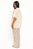 Mindy Lace Pant Set Yellow