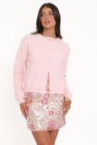 Myah Brocade Mini Skirt Pink Floral