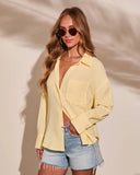 Seaberry Collared Button Down Top