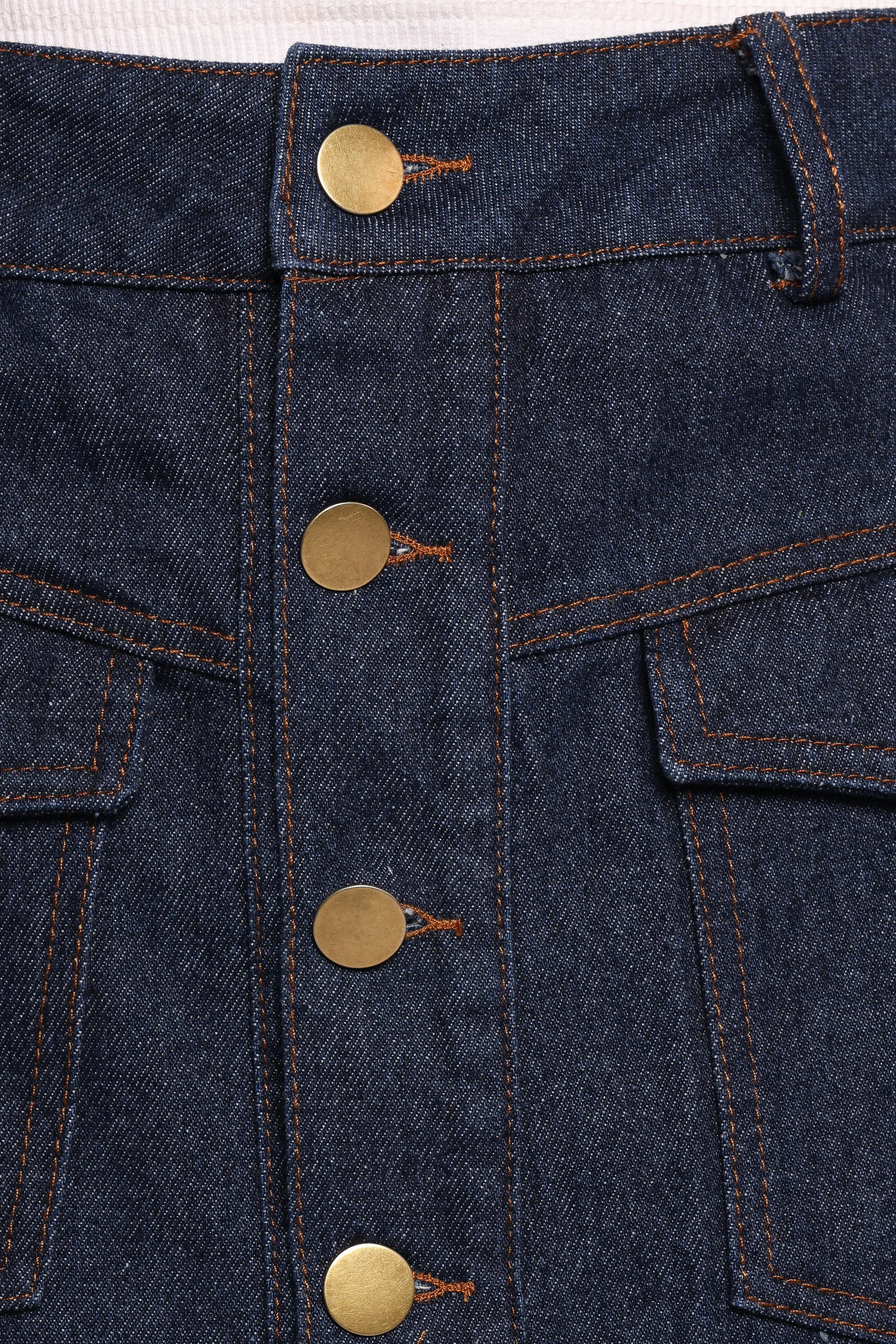 Presley Denim Skort Dark Denim