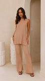 Megan Knit Pants Camel