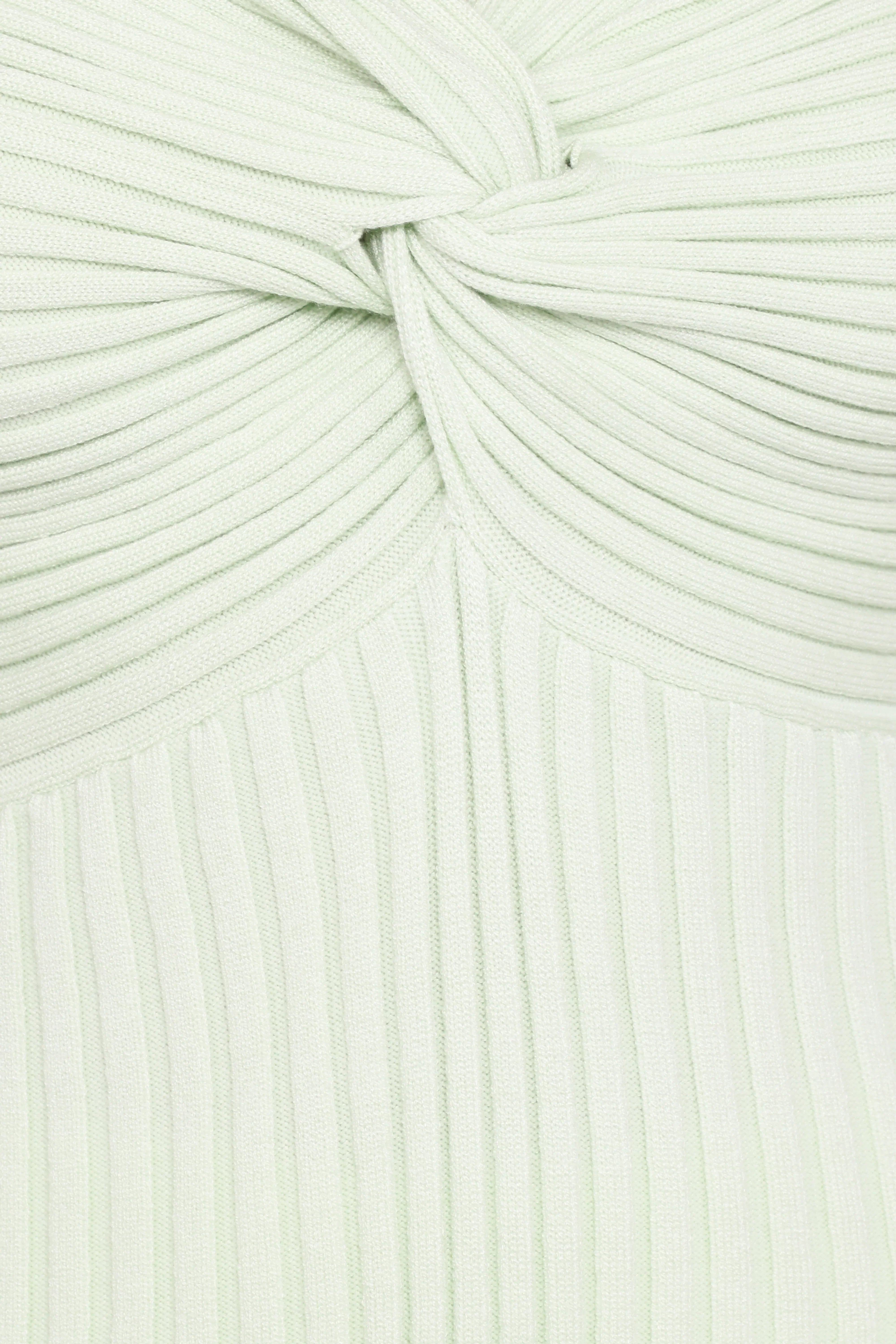 Demi Twist Detail Knit Top Sage