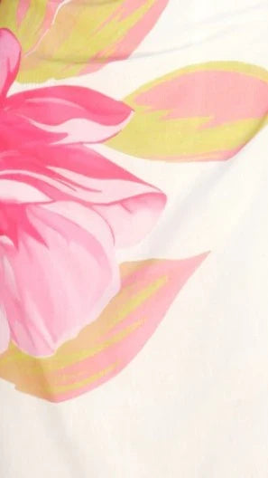Maisy Shoulder Tie Midi Dress Pink Green