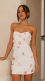 Capella Mini Dress White Flower