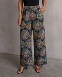 Moment In Time Floral Tapestry High Rise Pants