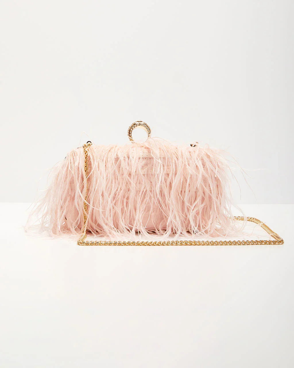Emily Feather Clutch