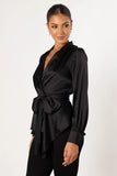 Aydin Wrap Top Black