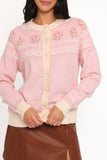 Poppi Fairisle Cardigan Pink
