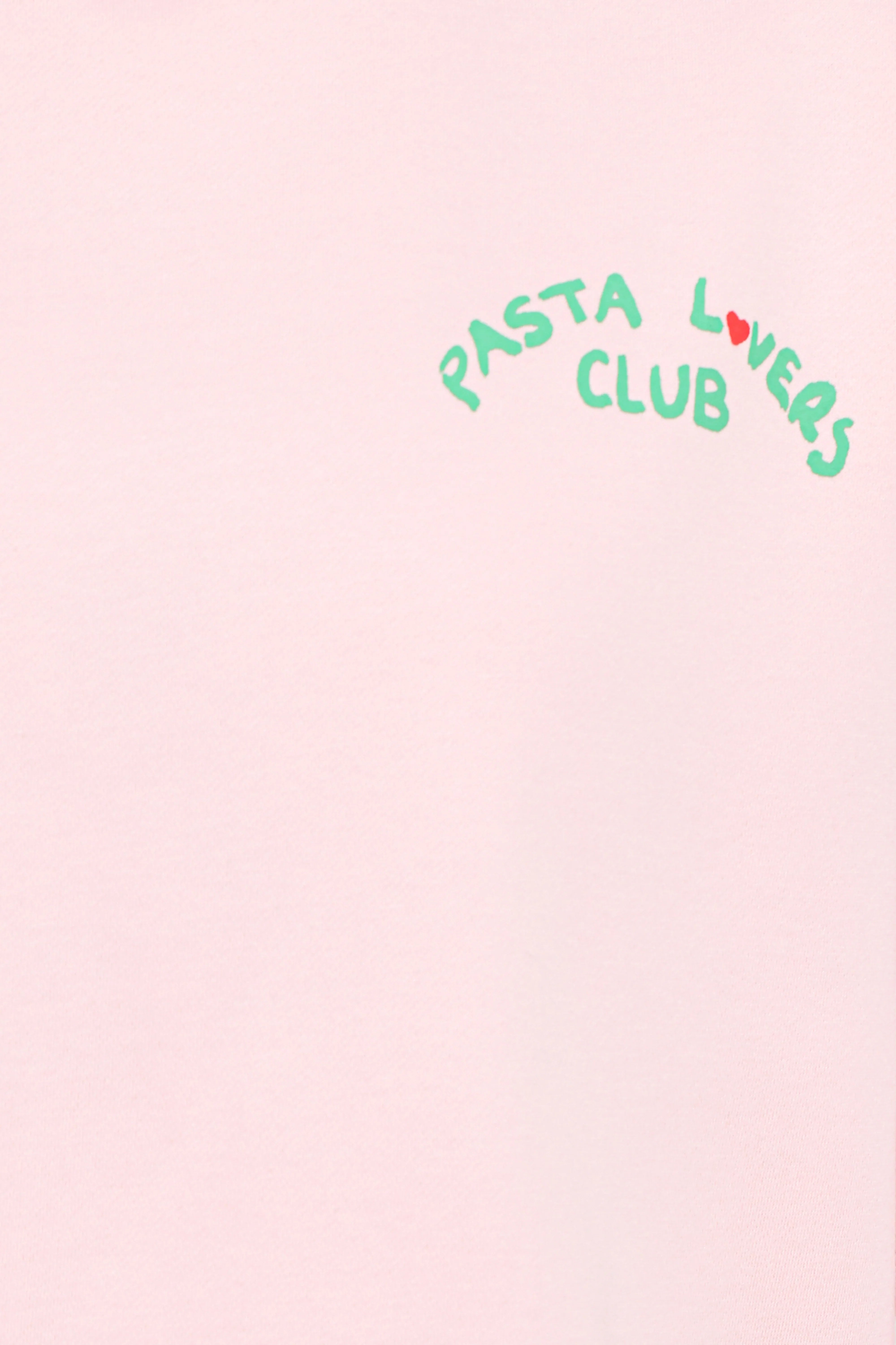 Pasta Lovers Club Graphic Sweater Pink