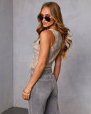 Gisselle Camo Vest Top