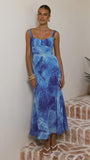 Margo Midi Dress Ocean Blue
