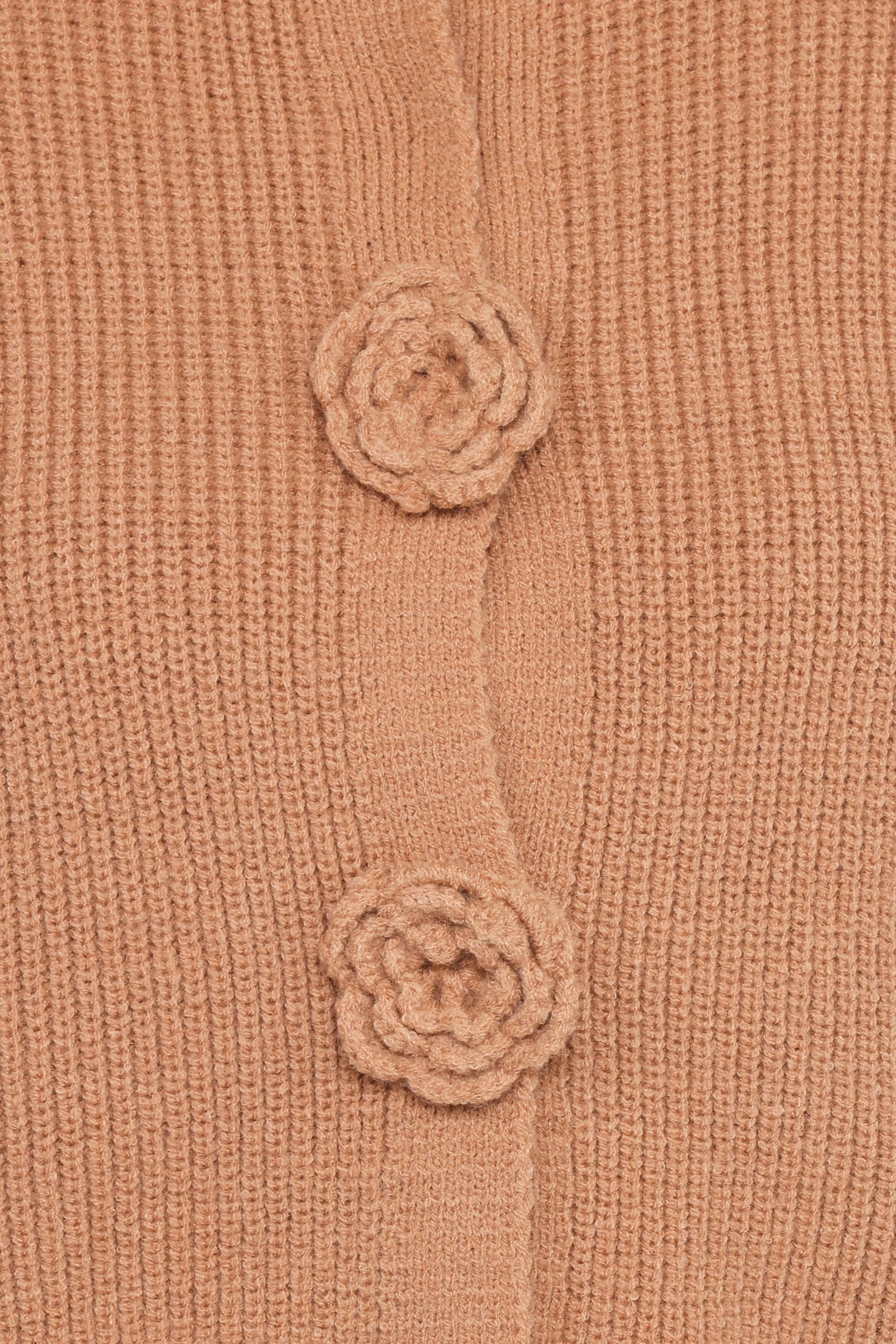 Jones Rosette Cardigan Mocha