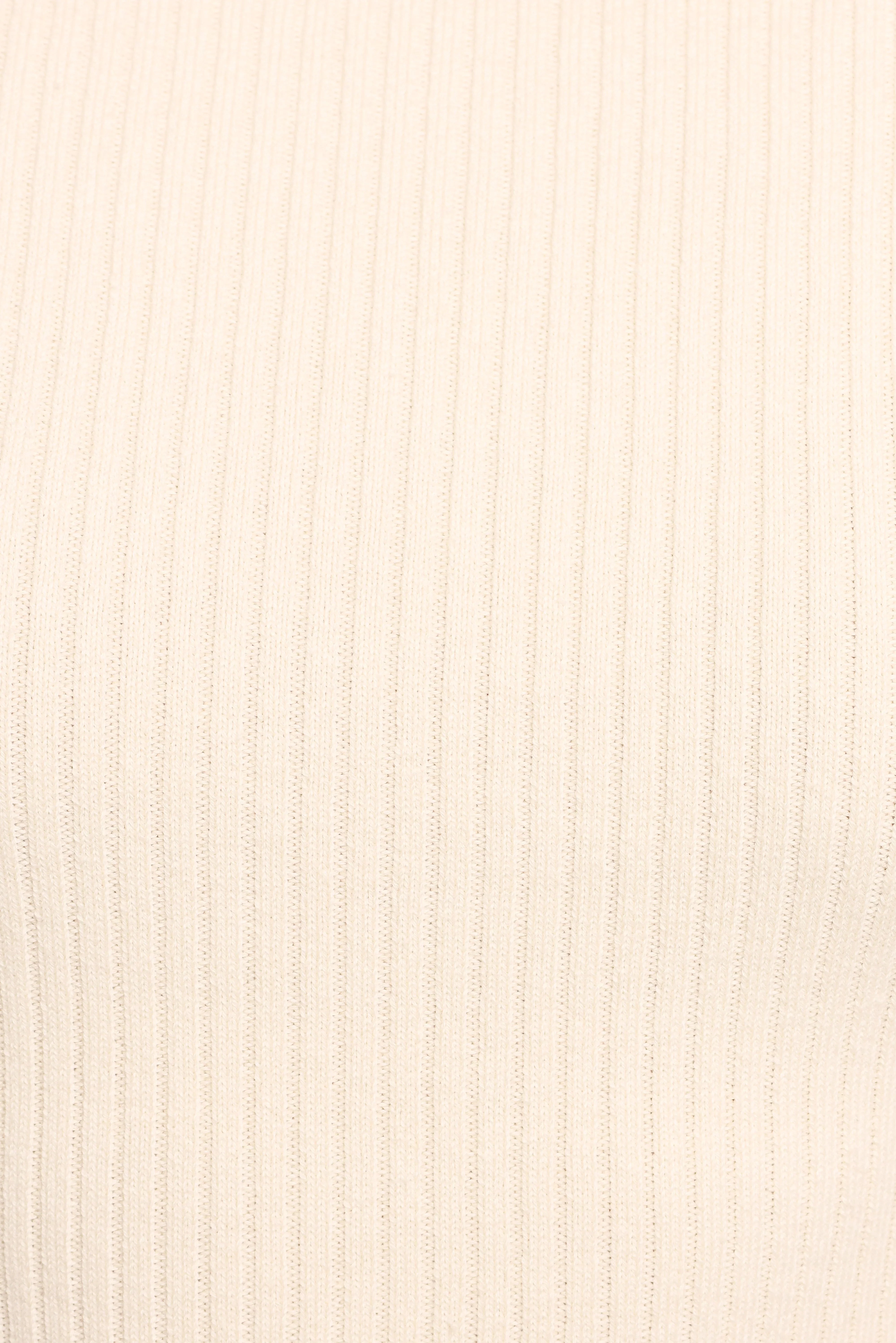 Fleur Ribbed Knit Top Cream