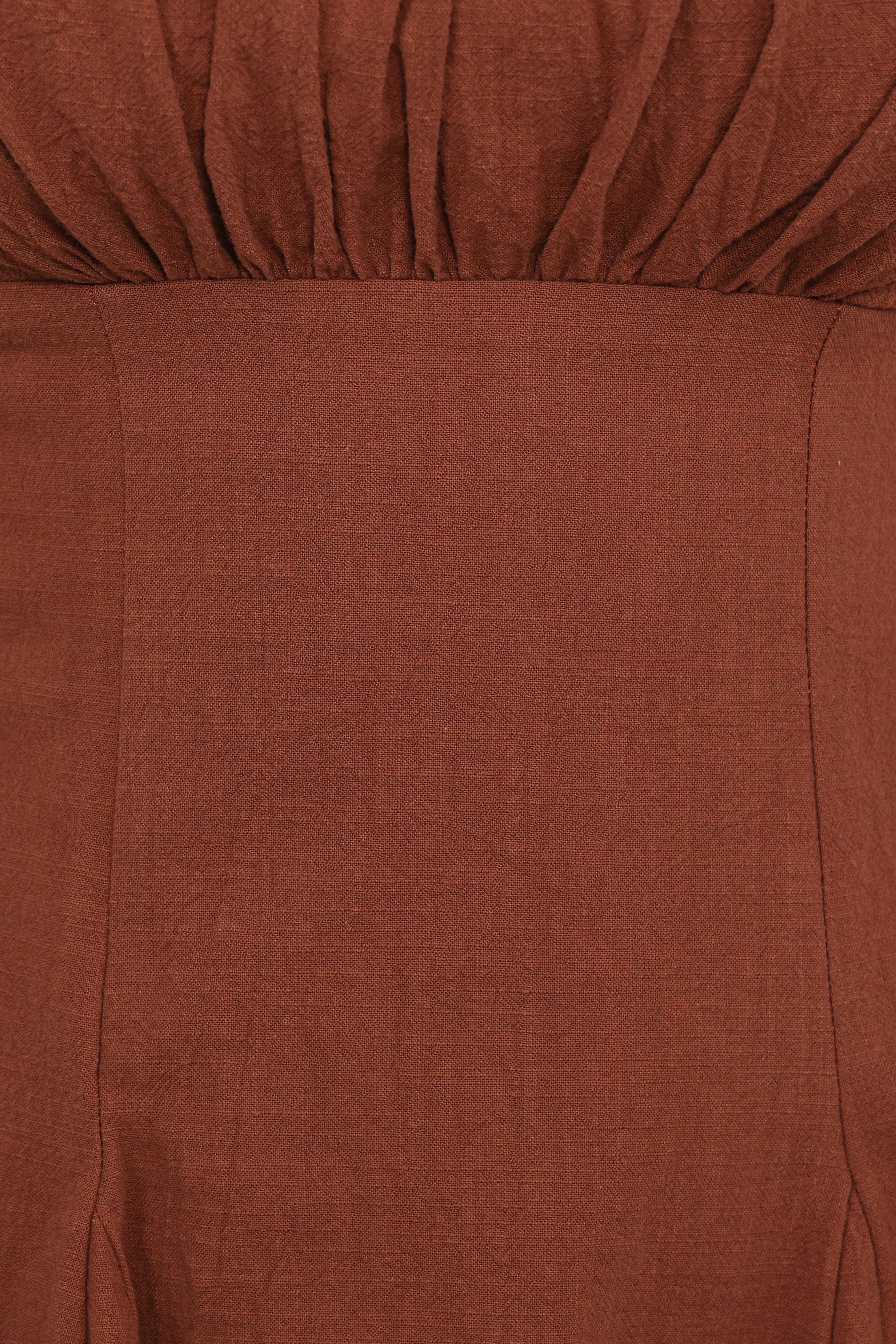 Anora Mini Dress Cognac