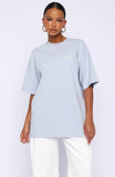 At Second Glance Oversized Tee Light Blue