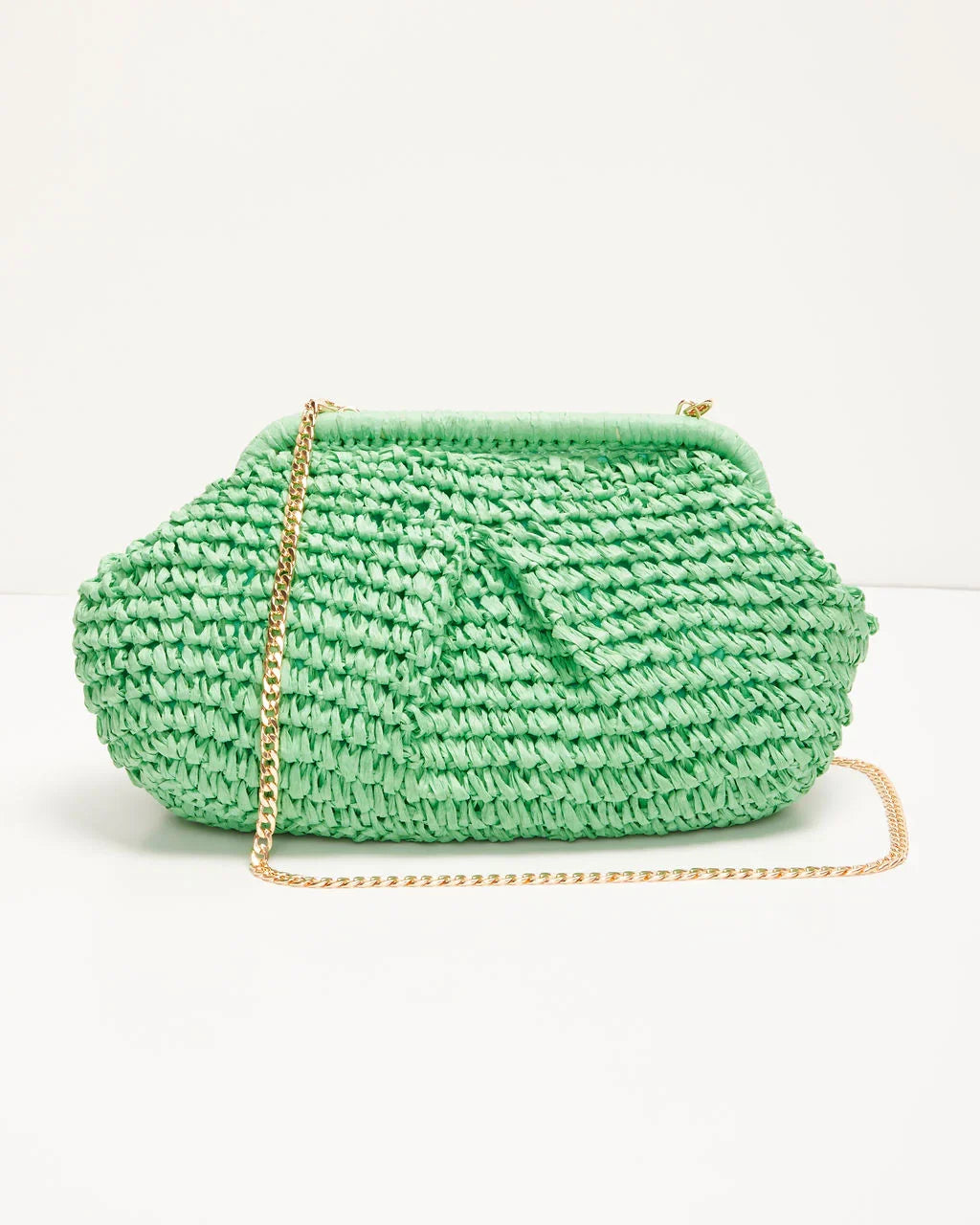 Poolside Straw Pouch Clutch