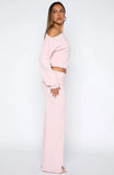 Cant Find The Words Knit Pants Pink