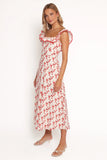 Lucille Maxi Dress Red Floral