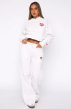 11th Street City Girl At Heart Wide Leg Sweatpants Cherry Glaze