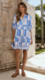 Tabitha Mini Dress La Mer Blue