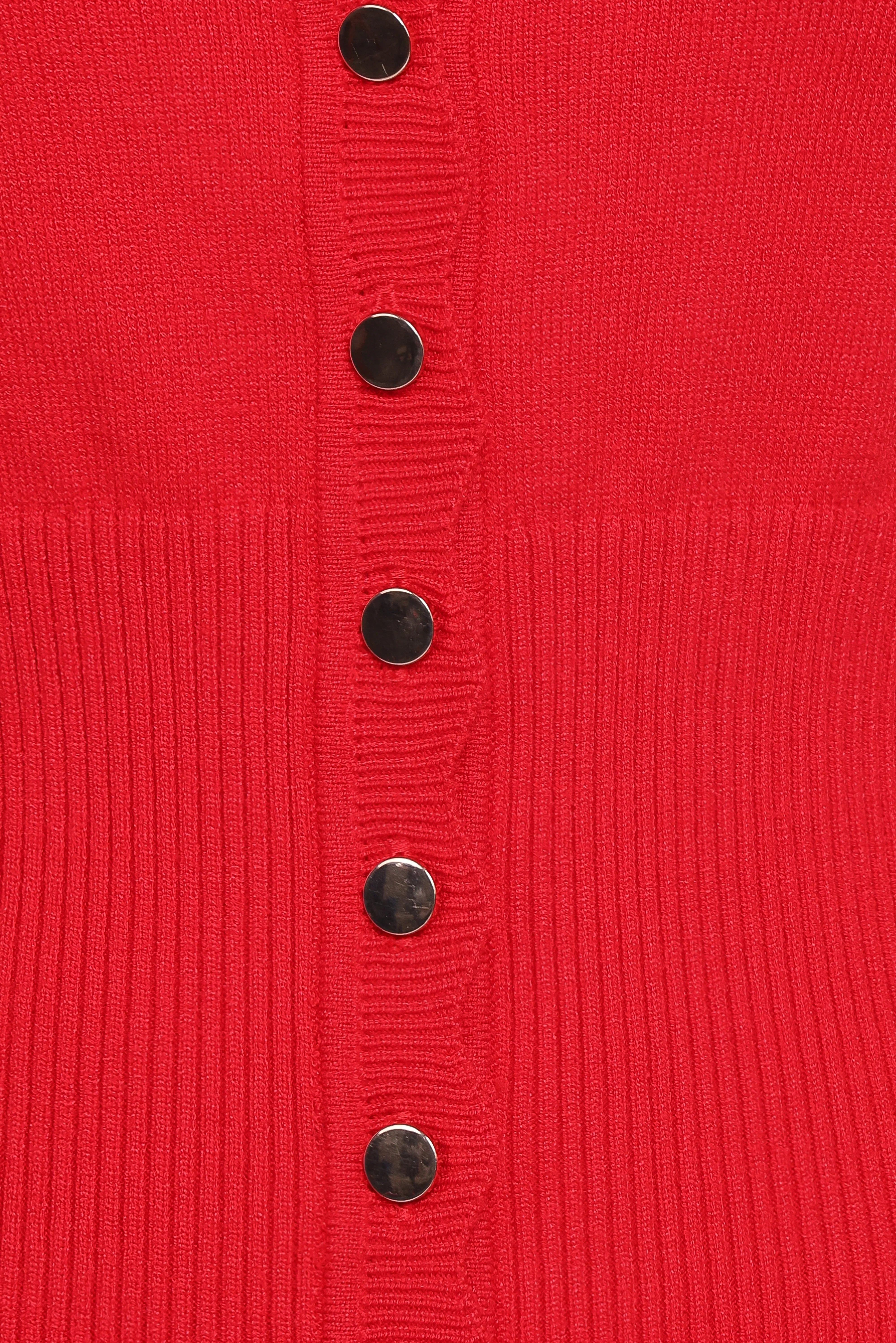 Walsh Scalloped Cardigan Red