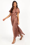 Flossy Maxi Dress Mauve