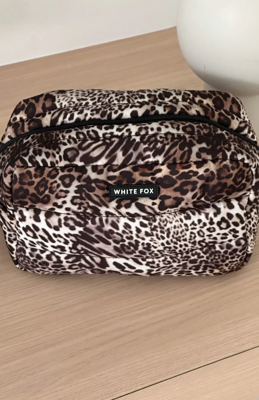 Take A Leap Cosmetic Bag Leopard