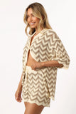 Cherie Knit Short Sand White