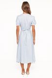 Francine Lace Midi Dress Blue Ditsy Floral