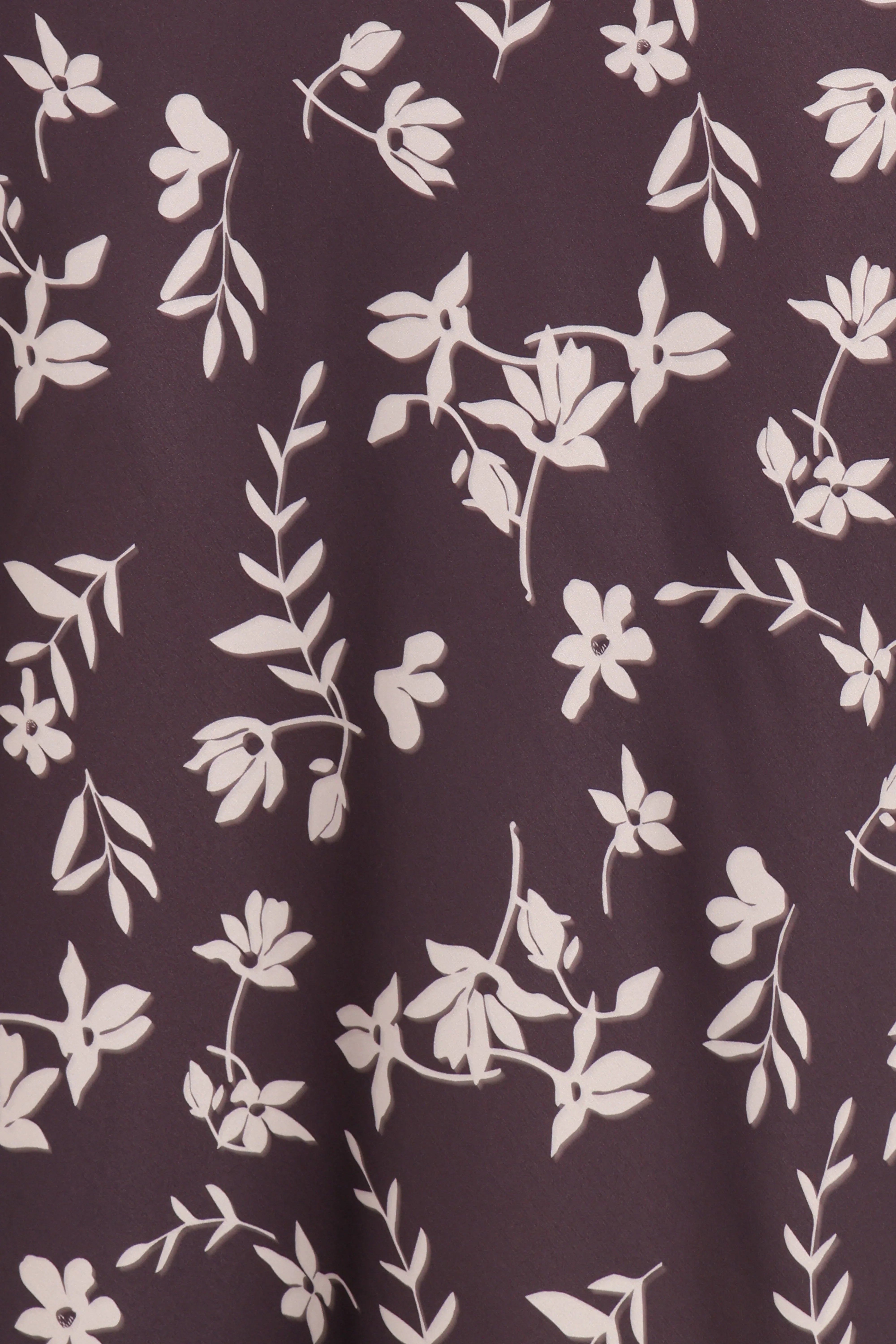 Zafira Midi Dress Brown Cream Floral