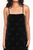 Eileen Mini Dress Black Velvet