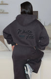 Studio 17 Willa Boxy Zip Front Hoodie Charcoal