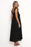 Ross Frill Strap Maxi Dress Black