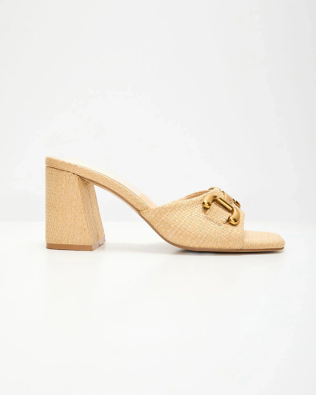 Yarah Raffia Horsebit Mule