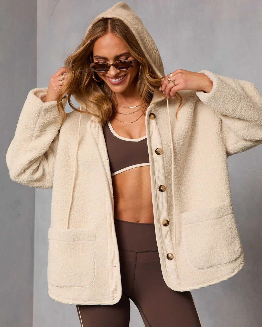 Fremont Sherpa Drawstring Hood Jacket
