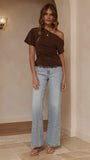 Tallie Lace Top Chocolate