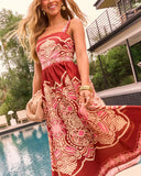Cinderlight Fit And Flare Midi Dress