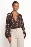 Marni Top Brown Ditsy