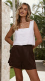 Tillie Crop Top White
