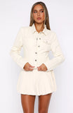 Ayla Denim Jacket Cream