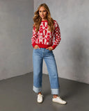 Winter Bakery Intarsia Knit Gingerbread Sweater