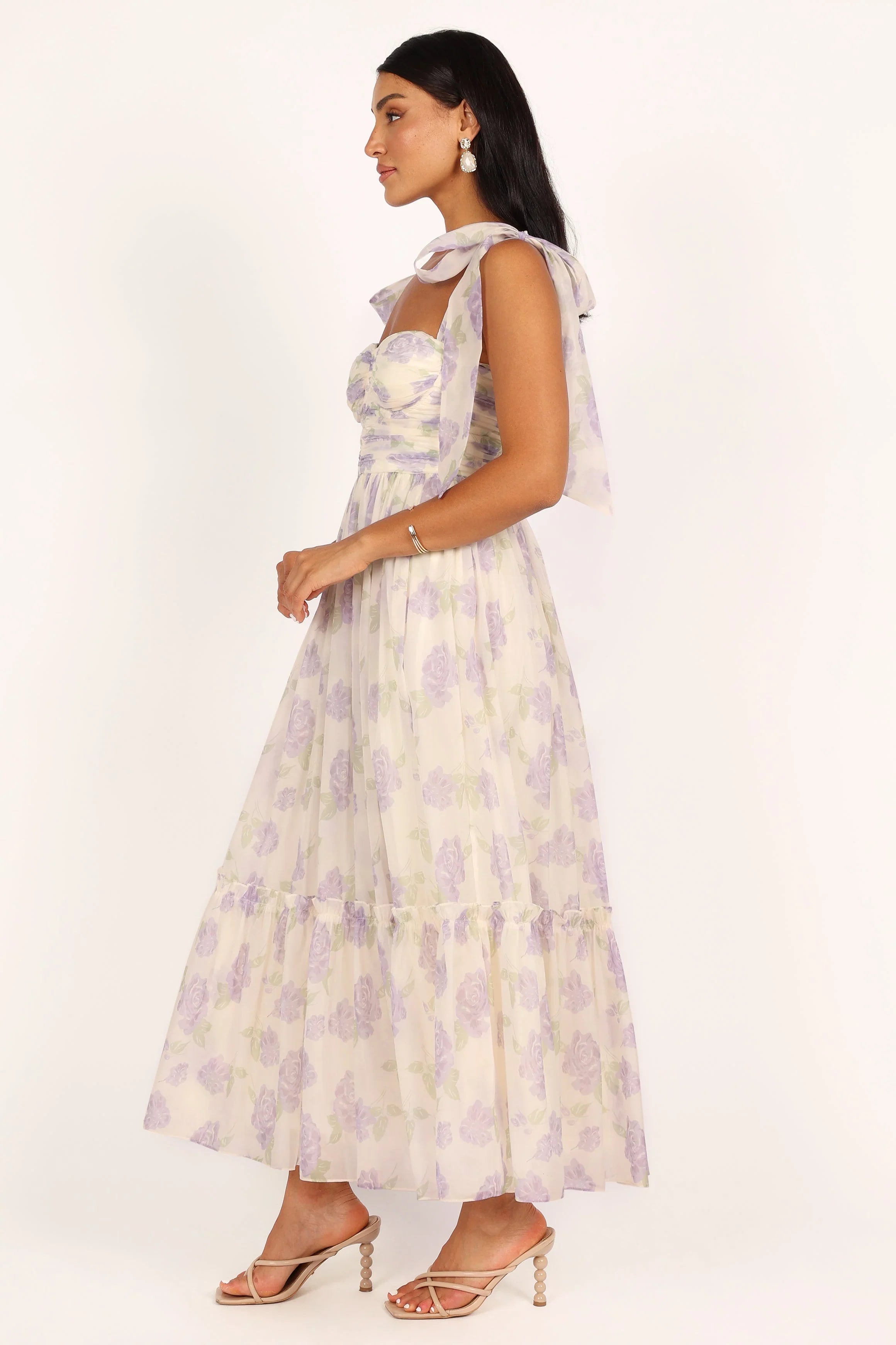 Floret Midi Dress Lavender