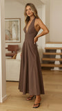 Skye Maxi Dress Chocolate