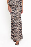 Agnes Skirt Set Brown Zebra