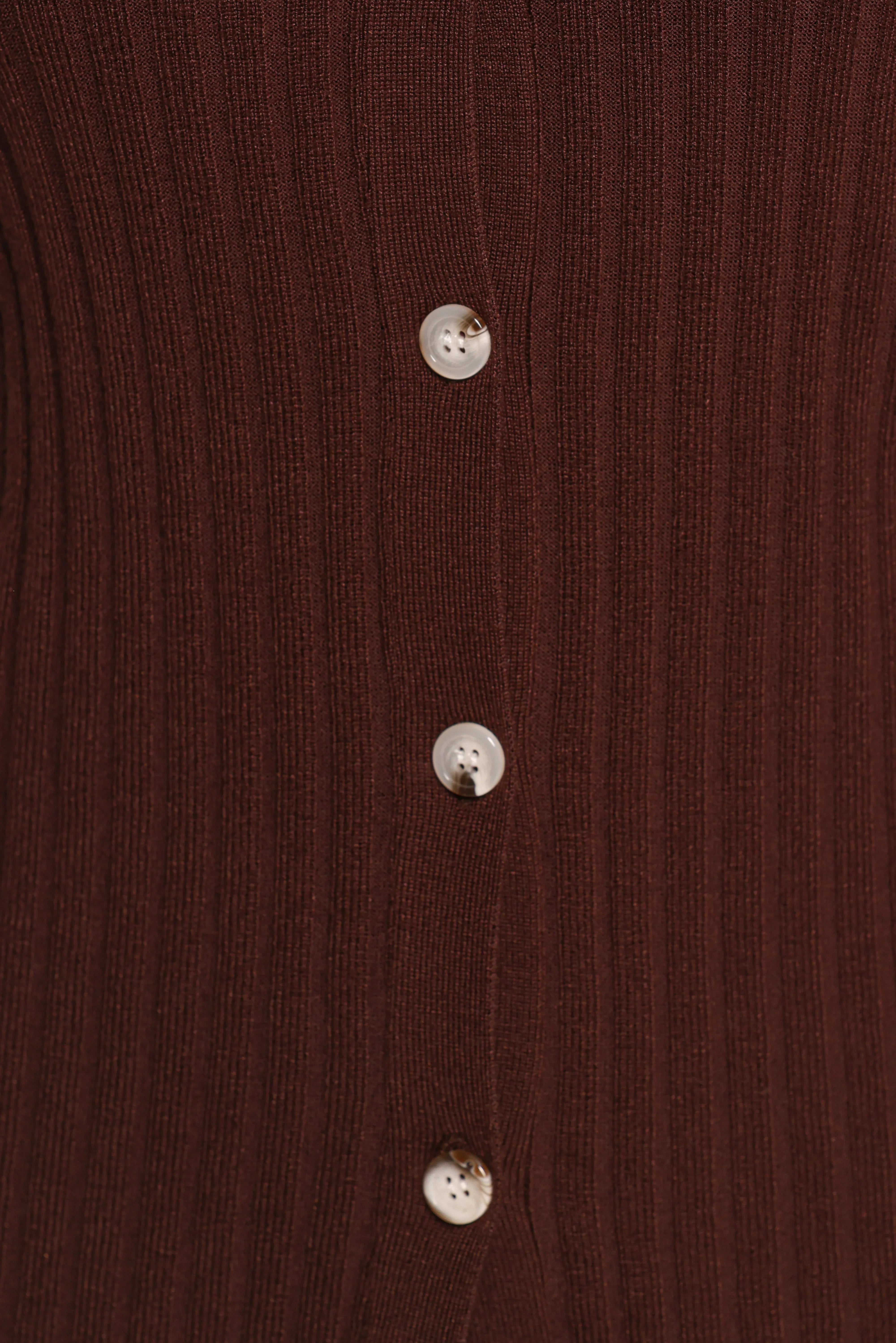 Aylia Ribbed Knit Set Chocolate