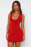 Finishing Touches Mini Dress Red
