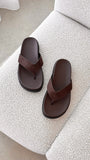 Aila Thong Dark Cacao Suede